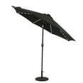 thumbnail image 4 of Mirage II Fiesta 9-ft Octagon Market Umbrella with Solar LED Tube Lights - Black - Breez-Tex Canopy, 4 of 10