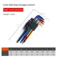 thumbnail image 1 of Coloré 9PCS L Clé Kit Double Tête Allen Clé Ensemble pour Vis Long Bras Hexagonal Clé Clé Outil pour Vélo Réparation Hexagone Long, 1 of 6