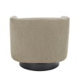 thumbnail image 5 of Lumibee 2 Set Round Barrel Chair 360-Degree Swivel Accent Chairs 28.26" x 25.32"x 26.55" - Light Brown(Linen), 5 of 5