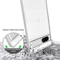 thumbnail image 6 of SaniMore for Google Pixel 7A 6.1 inch Case, Scratch Resistant Acrylic Transparent [Never-Yellowing] Soft TPU Crystal Clear 2 in 1 Drop Protection Cover for Google Pixel 7A, Clear, 6 of 6
