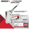 Arrow JT27 LightDuty Staple Gun with Bottom Load Pinch Release and