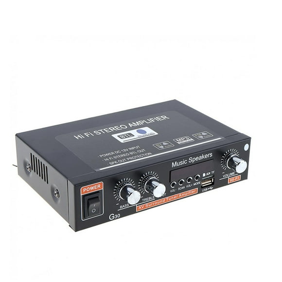 axGear Amplificateur Audio Stéréo HiFi 2 x 45W Dua Amplificateur de Puissance Hi-Fi Bluetooth Sans Fil