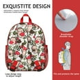 thumbnail image 5 of Hedgehogs and Red Mushrooms Pattern Backpack Backpack for School,Cute School Bag,Schoolbag with Adjustable Shoulder Straps & Padded Back,13.8"x11.4"x6", 5 of 6
