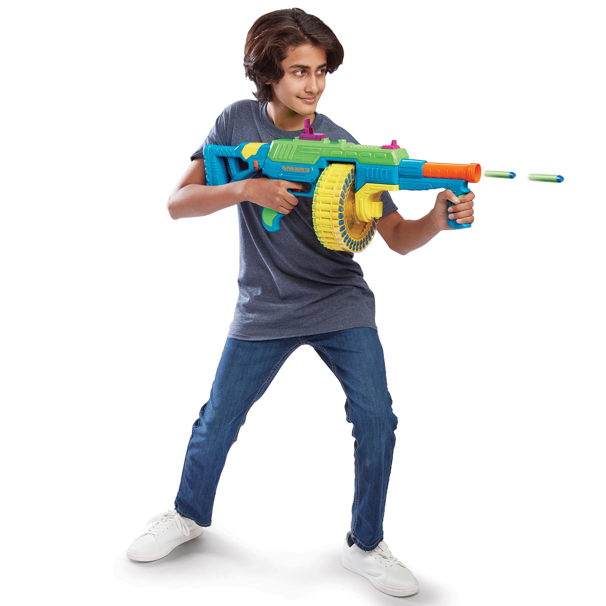 Adventure Force Alpha Auto 72 Dart Blaster, Ages 8+