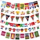 thumbnail image 1 of Decoración temática de la Copa Mundial de 2022, Bandera de tracción, fiesta de fútbol de Qatar, centro comercial, Bar, diseño de escenario, encordado (9 Uds.), 1 of 4