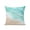 Turquoise, variant on 1 Pack Outdoor Throw Pillow, Turquoise Waves Coastal Waterproof Pillow with Insert Included, Seaside Summer Beach Ocean Decorative Accent Cushion Sofa Pillows for Patio Porch, 16 x 16 In
