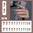 thumbnail image 1 of 24 Uds. Uñas postizas de estilo dulce, párrafo corto/largo, extraíbles, 1 of 2