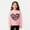 Pink, variant on ATOGUTA Sweatshirt Girl Kids Casual Long Sleeve Loose Valentine's Day Tops Comfy Lightweight Pullovers Size 2T-12, Black