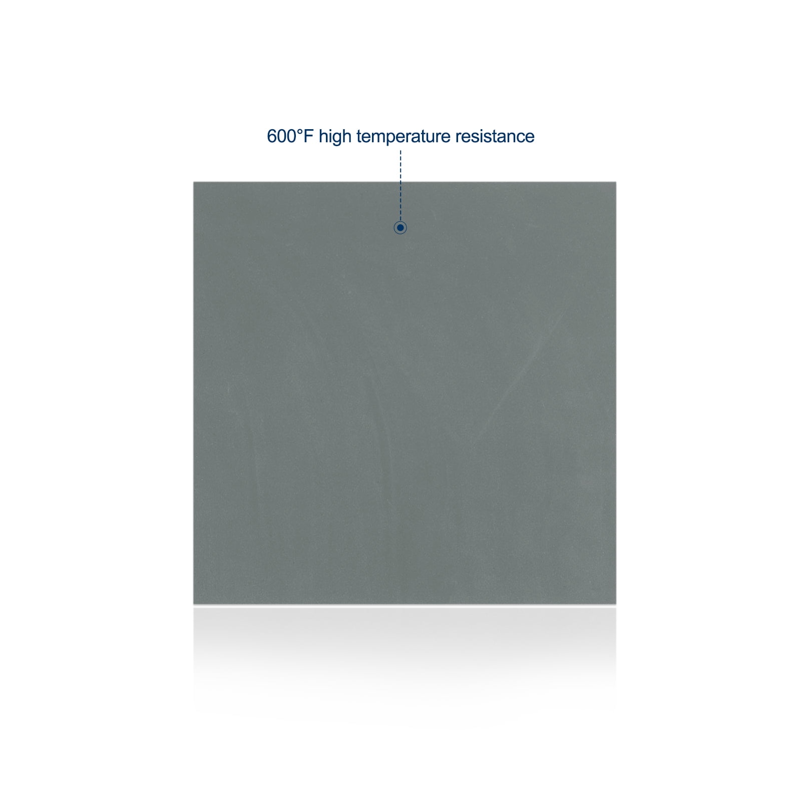 15" x 15" Silicone Heat Press Pad Mat 0.3" Thick for Heat Press Machine Flat Heat Transfer Pad Replacement Gray
