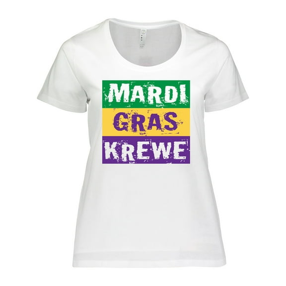 Inktastic Mardi Gras Krewe Parade Women's Plus Size T-Shirt