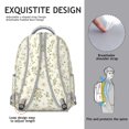 thumbnail image 5 of Pioneer Floral Pattern Backpack for School,Cute School Bag,Schoolbag with Adjustable Shoulder Straps & Padded Back,15.3"x11"x7.1"., 5 of 6
