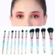 thumbnail image 4 of Brocha Para Sombras De Ojos, 11 Piezas, Segura, Ergonómica, Fuerte, Para Agarrar Polvo, Juego De Brochas De Maquillaje Profesional, Incluso Para Colorear, Portátil Para Puesta En ANGGREK Otros, 4 of 8