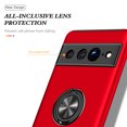 thumbnail image 2 of Allytech Google Pixel 9A Case with Ring Holder Stand, Shockproof Magnetic Cover Compatible with Car Mount Drop Protection Back Cover for Google Pixel 9A - Red, 2 of 7
