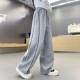 thumbnail image 3 of FINALGANG Boys Kids Elastic Waist Wide Leg Sweatpants With Side Stripe Drawstring Closure Soft Breathable Pants For Toddlers Sports Training Daily Playtime Casual Outings Stylish Trousers, 3 of 6