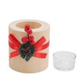 thumbnail image 1 of Wooden Candle Holder Exquisite Simple European Style Portable Desktop Candlestick for Christmas Decoration Cylindrical, 1 of 9