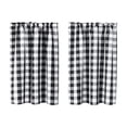 thumbnail image 7 of Ouuluon 2 Panels Cafe Curtains, Washable Insulate Tier Curtains, 39x28in Light Filter Kitchen Cafe Curtain for Coffee Shop Basement Indoor Window, 7 of 7