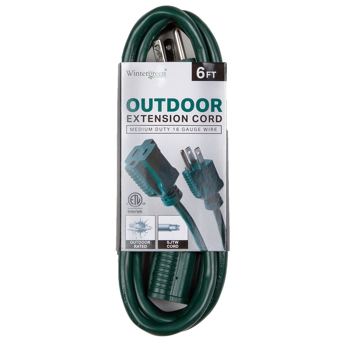 Wintergreen Lighting 16/3 SJTW Outdoor Medium Duty Extension Cord