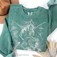 thumbnail image 3 of Vintage Dragon Castle Sweatshirt | Fantasy Gothic Pullover, 3 of 7