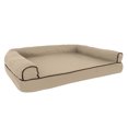 thumbnail image 2 of Dog Bed Orthopedic Pet Sofa Bed with Memory Foam and Foam Stuffed Bolsters 42x28x8.5 Tan, 2 of 6