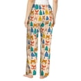 thumbnail image 3 of Daiia Small Animals with Knit Hat Pattern Women's Sleep Pant with Pockets and Drawstring,Pajama Pants-XX-Large, 3 of 9