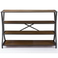thumbnail image 3 of Baxton Studio Console Lancashire 4 Niveaux en Marron et Noir, 3 of 4