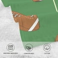 thumbnail image 3 of Coolnut American Football Patterned Hand Towels 2 PCS, Cotton Bath Towel for Drying Face Hands Body Decorative Water Absorbent Lightweight Towels for Bathroom Ktichen Travel Gym, 16"x28", 3 of 6