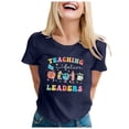 thumbnail image 2 of Kindergarten Teacher Lady Shirt Back to School Rainbow Preschool Teacher T Shirt Hello Kindergarten T Shirt Top Z05-Adult-Navy, XXL, 2 of 4