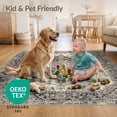 thumbnail image 4 of ODIKA 6'x9' Ultra-Soft Area Rug, Under Vintage Boho Distressed Scroll Border Large Ornate Dining Flowing Dynamic None Washable, Bare feet friendly, Silk-Touch for Guest Room, Bedroom, 4 of 7