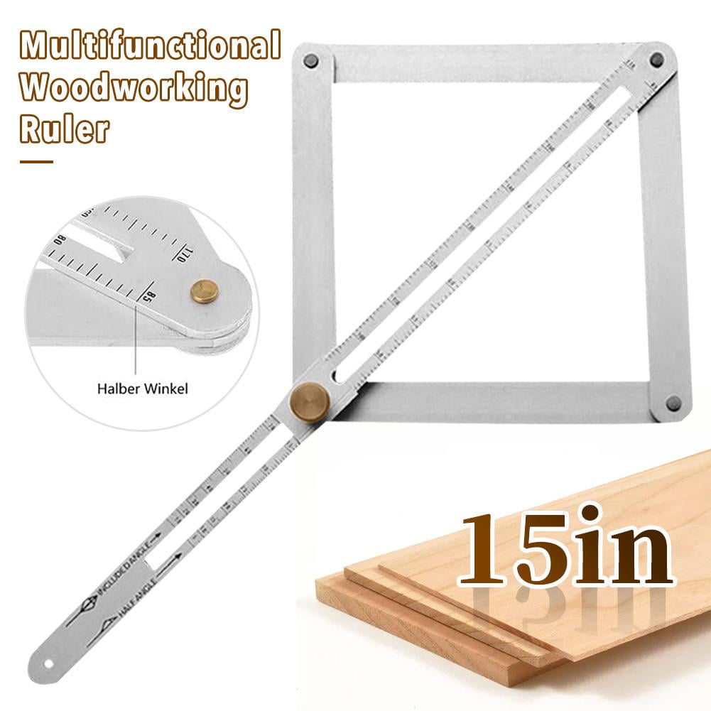 Multi-Angle Folding Ruler Fulstarshop Bevel & Corner Protractor Corner Angle Finder Ceiling Artifact Tool Square Protractor Angle Measurement Tool for Woodworking 