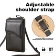 thumbnail image 4 of Bolso bandolera de PU de gran capacidad para mujer, cartera larga, bolso para teléfono móvil de color sólido, 4 of 5