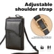 thumbnail image 4 of Bolso bandolera de PU de gran capacidad para mujer, cartera larga, bolso para teléfono móvil de color sólido, 4 of 5