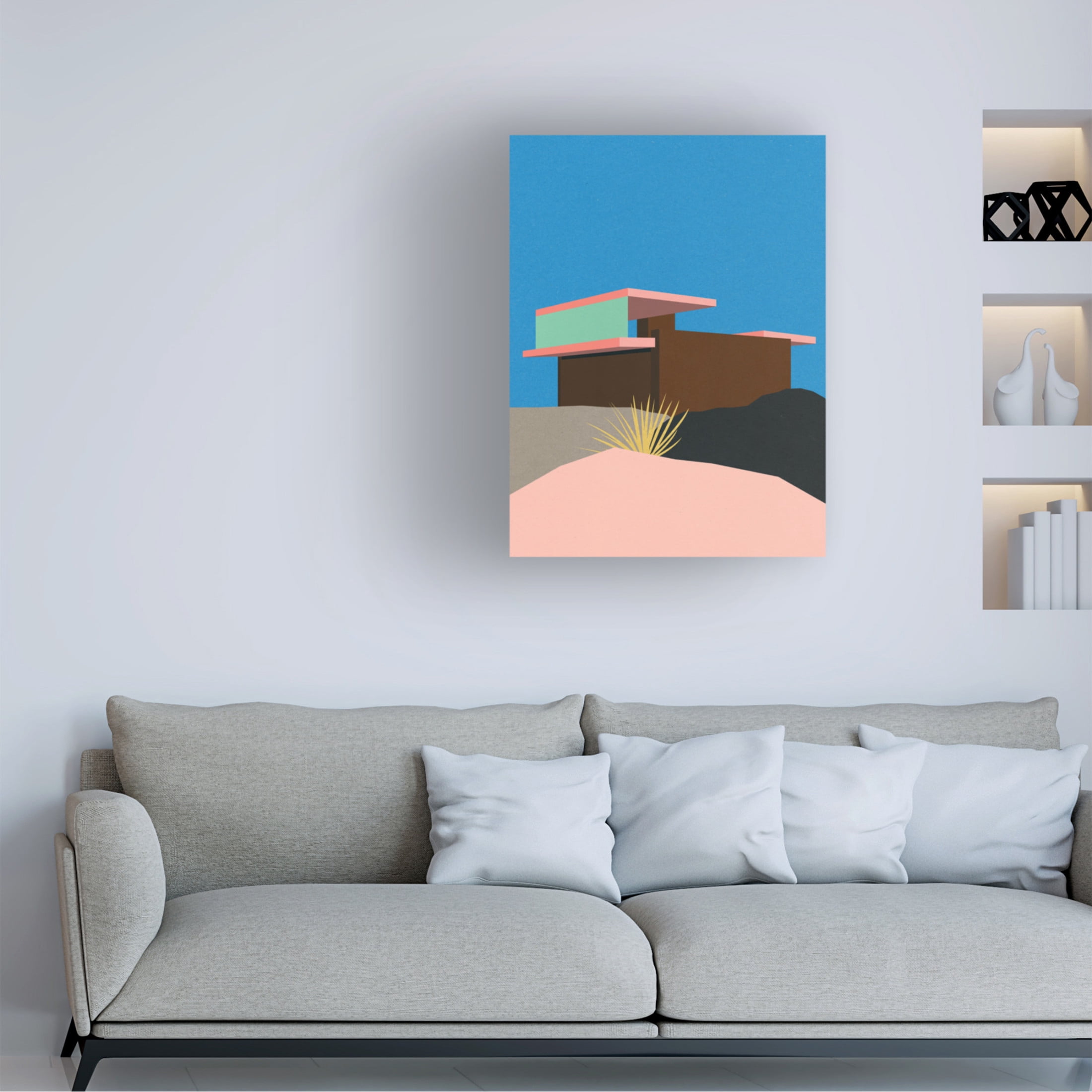Trademark Fine Art Rosi Feist Kaufmann Desert House Canvas Wall Art