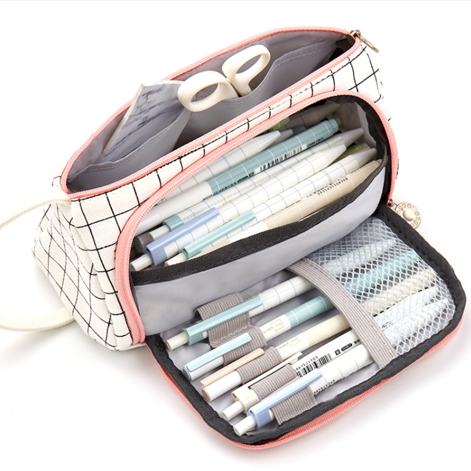 Large Capacity cute school Pencil pen makeup pouch Case Supplies Stationery 