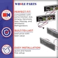 thumbnail image 5 of Whole Parts Refrigerator Ice & Water Dispenser Actuator Kit (Nickel Gray) Part# W10368730 - Replacement & Compatible with Some Kitchen Aid, Amana, Kenmore, Maytag and Whirlpool Refrigerators, 5 of 6