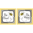 thumbnail image 1 of Great Art Now Be Happy and Brave by Tara Reed, 2 Piece Framed Art Set Each 14"W x 14"H, 1 of 3