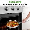 thumbnail image 3 of 6-Piece Cookware Set Stainless Steel - Triply Kitchenware Pans Set Kitchen Cookware w/Dakin Etching Non-Stick Coating - Small, Medium, & Large Stir Fry Pan with Lid - NutriChef NC3PFRY3, 3 of 7