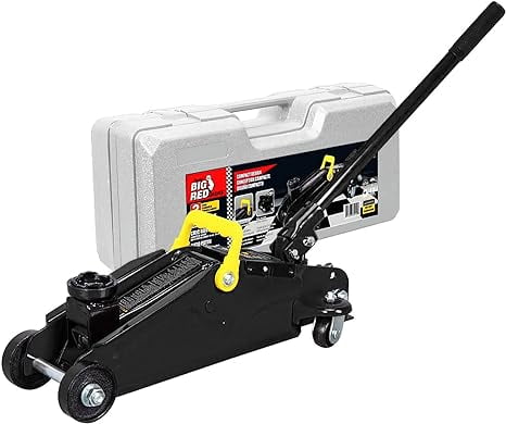 BIG RED Torin Hydraulic Trolley Service Floor Jack for Cars, Trucks, and SUVs 2 Ton Capacity, Black