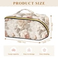 thumbnail image 4 of FORMRS Makeup Bag Travel Cosmetic Organizer for Women Fold Flat Zipper Pouch with Handle, Lace and Floral, 4 of 8