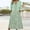 Green, variant on Womens 2 Piece Set Bohemian Floral Print Midi Dress with Jacket Cardigan Wedding Guest Floral Print Midi Dresses
