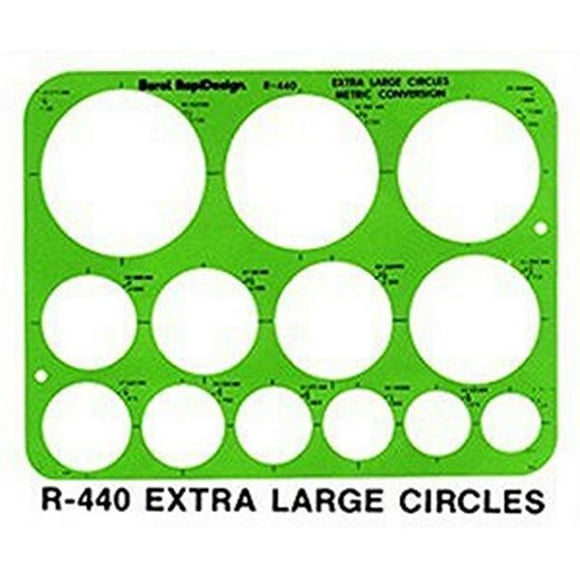 Art Supplies R440 X -Lg Circles Template