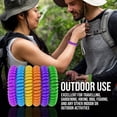 thumbnail image 4 of Paquete de 12 pulseras repelentes de mosquitos, seis colores, control de plagas, 4 of 5