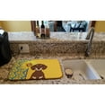 thumbnail image 2 of Carolines Treasures WDK5398DDM 21 x 14 in. Summer Sunflowers Chocolate & Cream Dachshund Dish Drying Mat, 2 of 5