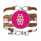 thumbnail image 1 of Soy una lesbiana LGBT Arcoiris Pulsera de cuero Negro trenzado pulsera de cuerda de amor Unbranded M, 1 of 3