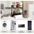 thumbnail image 4 of Estante Organizador Magnético para Especias, Especiero para Cocina con Soportes de Papel y 2 Ganchos Extraíble, Organizador de Cocina con Iman para Refrigerador, Lavadoras, Repisas para Cocina, 4 of 8