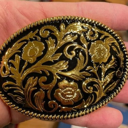 Floral Buckle Cowgirl Belt