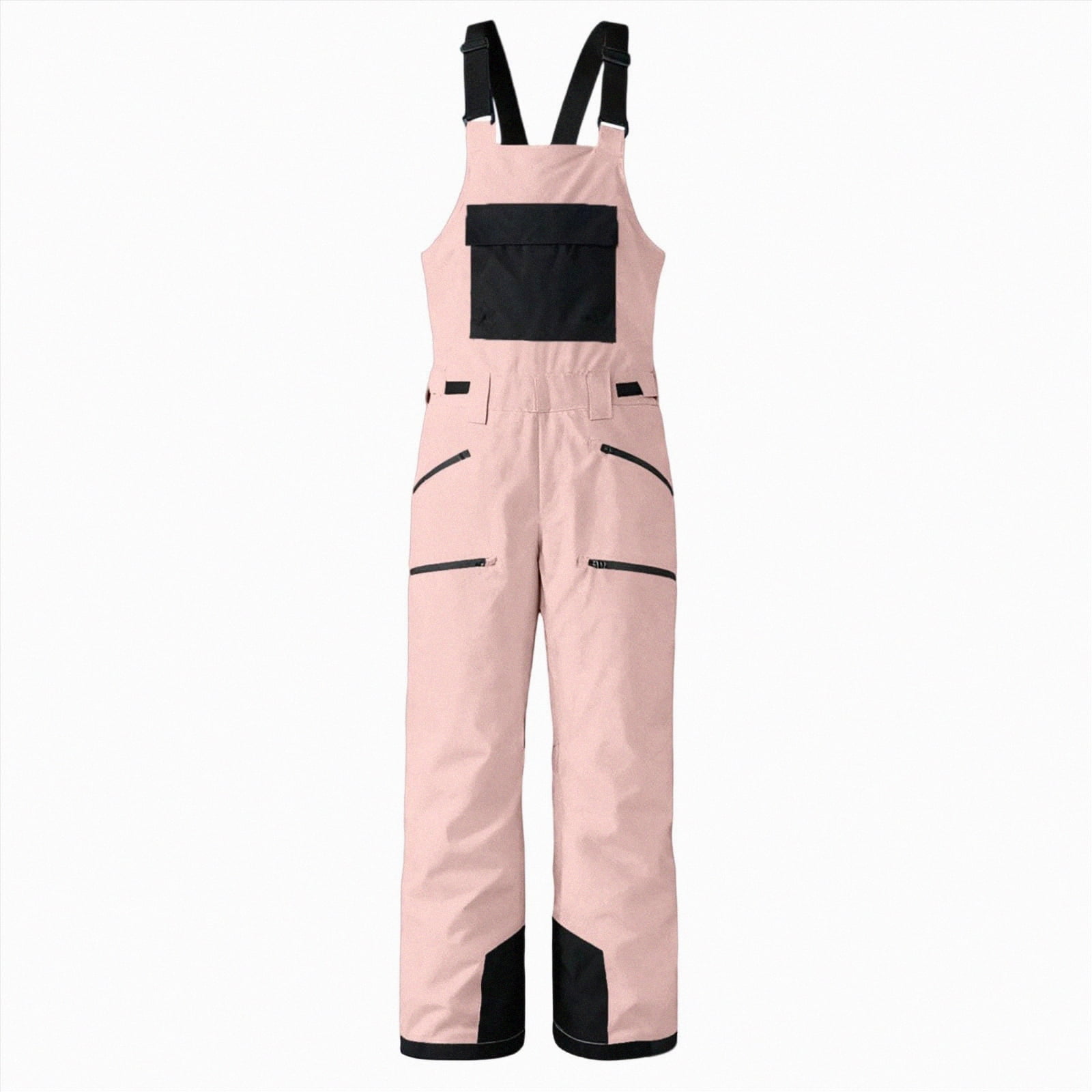 HCNTES Kids Waterproof Snow Bib Overalls Toddler Adjustable Strap Design Comfortable Winter Ski Wear(A01-Red,4-5 Years)