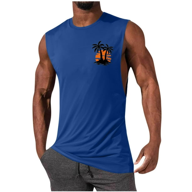 Camisetas de Algodón de Cuello Alto para Mujeres Pullover Deportivo de Alta Elasticidad sin Mangas, Cuello Redondo Tanque de Fitness para Entrenamientos Y Ocasional