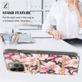 thumbnail image 2 of ELEHOLD Clear Case for iPhone 15 Pro Max,Flower Floral Pattern, Slim Thin Anti-Yellowing Flexible Shockproof Case with Ring Holder Stand,Pink Flower, 2 of 4