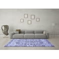 thumbnail image 3 of Ahgly Company Indoor Round Abstract Blue Modern Area Rugs, 8' Round, 3 of 4