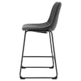 thumbnail image 6 of NPD Furniture Vesta KD 26.5" PU Counter Stool in Vintage Black (Set of 2), 6 of 9